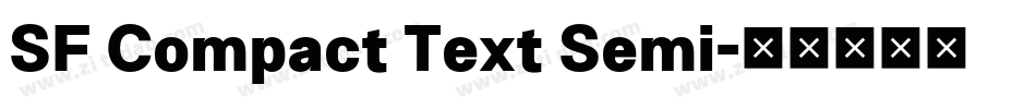 SF Compact Text Semi字体转换